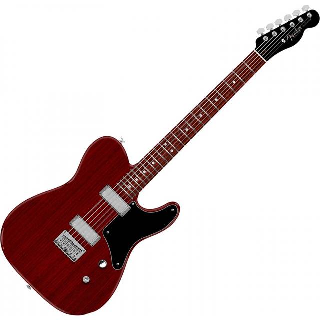 Fender American Professional II Mahogany Collection Cabronita Telecaster RW Crimson Transparent