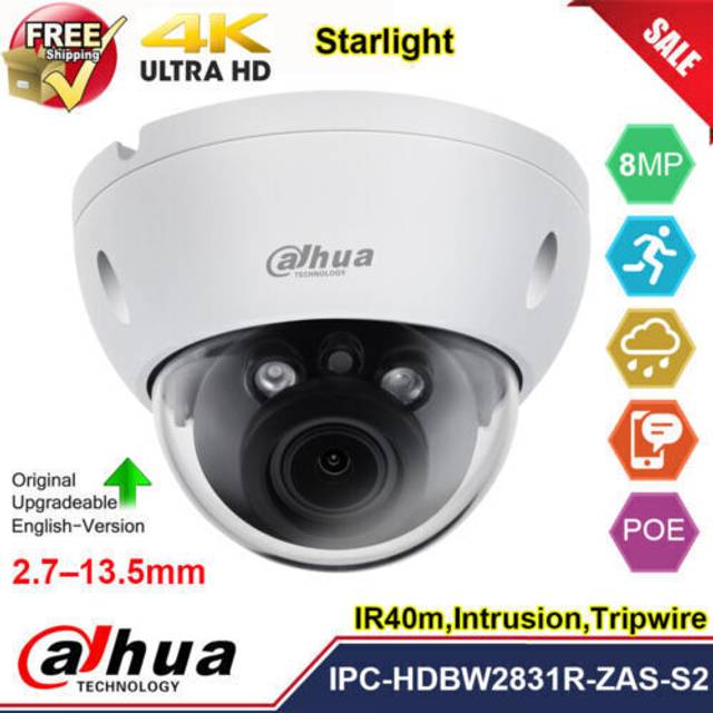 Dahua 8MP Lite IR Vari-Focal Dome Network Camera
