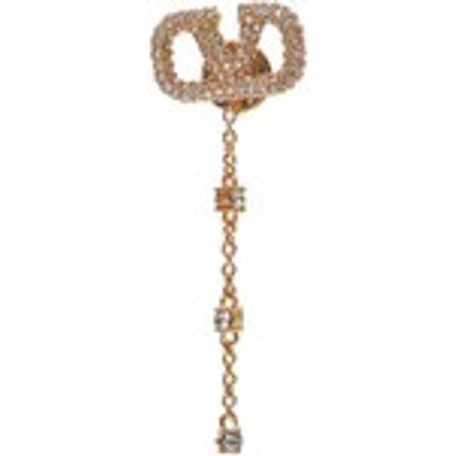 Valentino Garavani, Earrings, female, Yellow, ONE SIZE, VLogo Signature Crystal Earrings