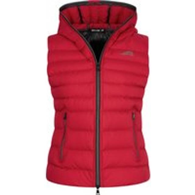 Sleeveless Hooded Puffer Jacket Euro-Star Gabriela - Rouge