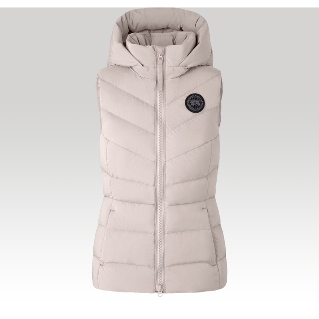Clair Hooded Puffer Vest - LUCENT ROSE - Small