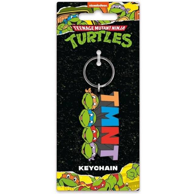 Teenage Mutant Ninja Turtles Klassisk Logotyp PVC Nyckelring One Size svart