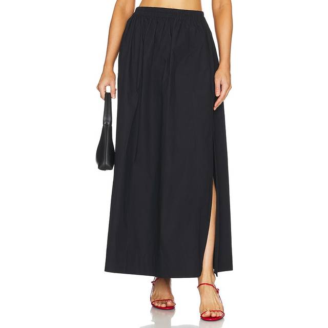 AEXAE Maxi Skirt in Black - Black. Size L (also in ). (L)