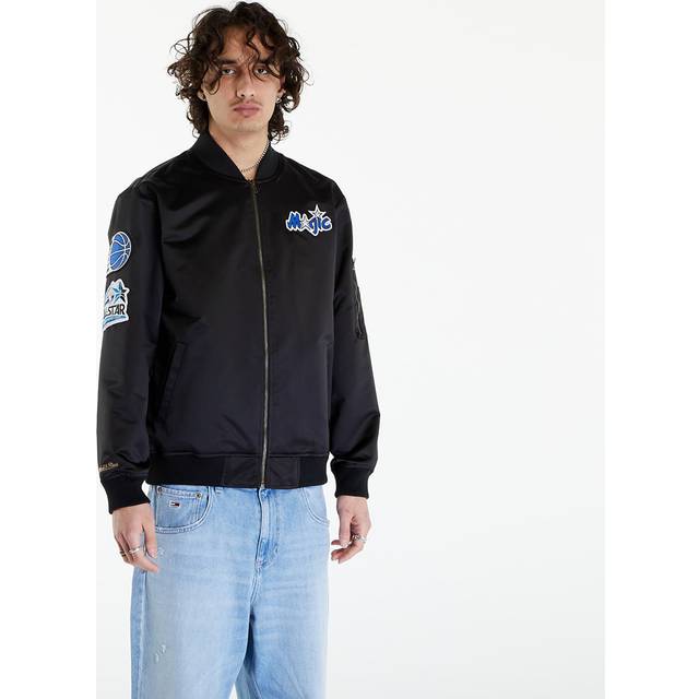 Jacket Mitchell & Ness NBA Lightweight Satin Bomber Vintage Logo Magic Black L (L)