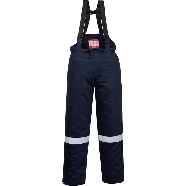 Portwest FR Anti-Static Winter Salopettes - Navy - XXL