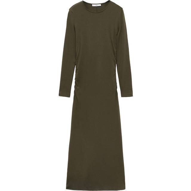 Mango Basila Midi Dress, Khaki