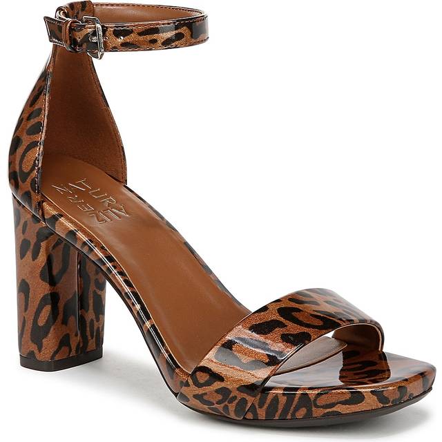 Naturalizer Joy Dress Sandals, Leopard Print Faux Leather, 9.5W Platform Heel