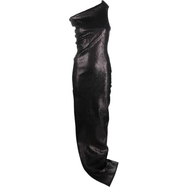 Rick Owens Women's Embroidered Denim Long Dress in Blue | Size 40 | RO02C1520SRAWM10699 (40)
