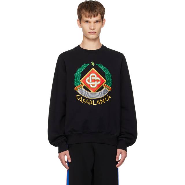 Casablanca Black Casa Crest Sweatshirt - CASA CREST - XS