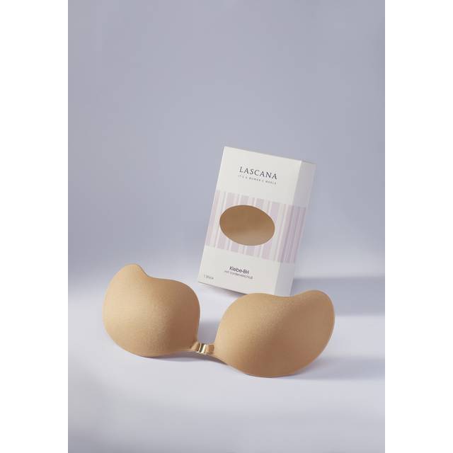 LASCANA Front Fastener Adhesive Bra - Nougat