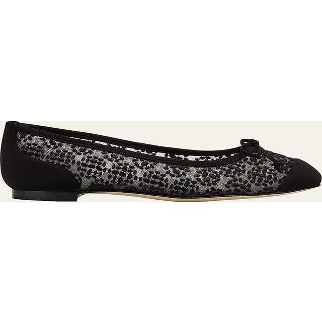 Manolo Blahnik Black Capbal Ballerina Flats - BLCK0015/YWOV976X - IT 38.5