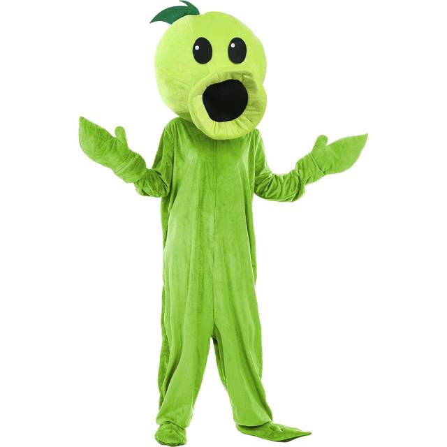 Plants Vs Zombies Peashooter Adult Costume - Green&#47;Black (S)