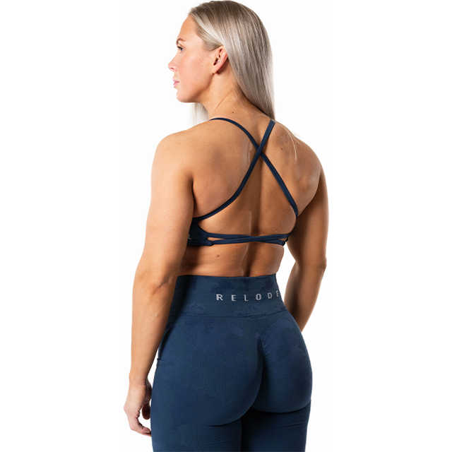 Prime Seamless Camo Top  - Blå