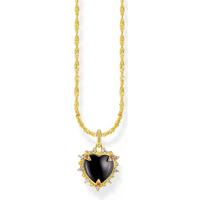 Thomas Sabo KE2297-995-11-L45V Vergoldete Kette mit Heart Romance Anhänger Damen