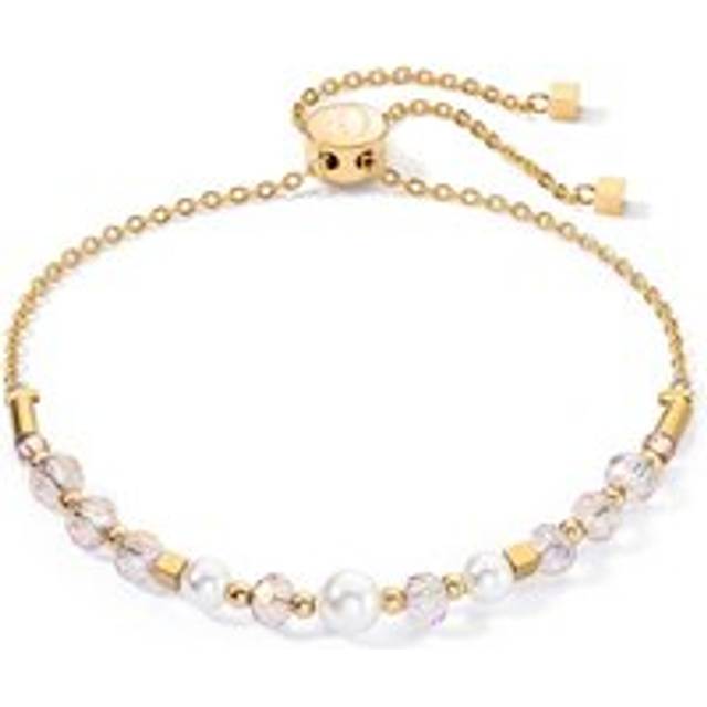 COEUR DE LION Princess Pearls Chain Armband gold-weiß