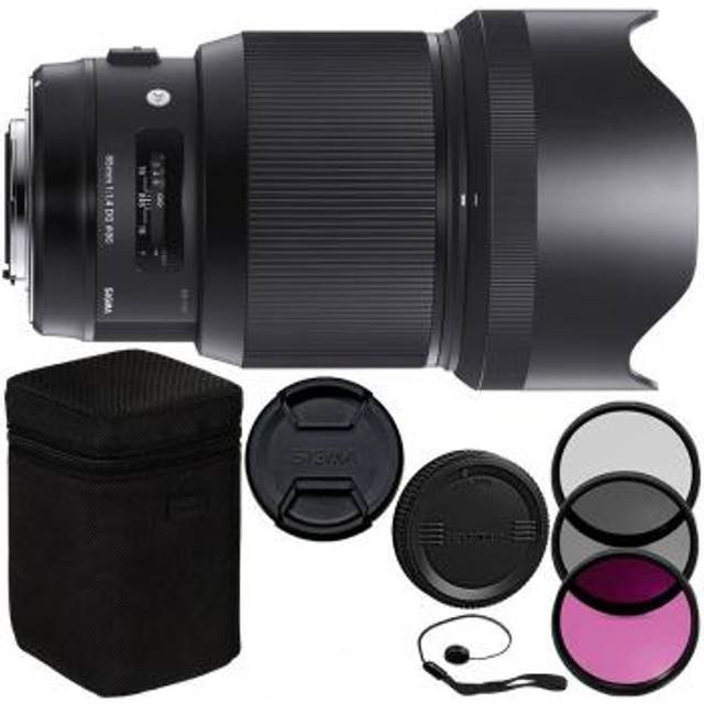 Sigma 85mm f/1.4 DG HSM Art Lens for Canon EF Filter Bundle