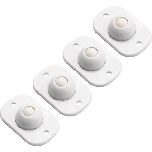 16 PCS Swivel-Casters Wheels Plastic-360 Self-Adhesive - Silent Trash Can Universal Swivel Wheels Paste Pulley