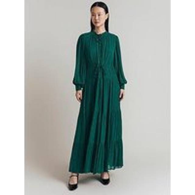 Ghost Margot Tiered Dress, Dark Green