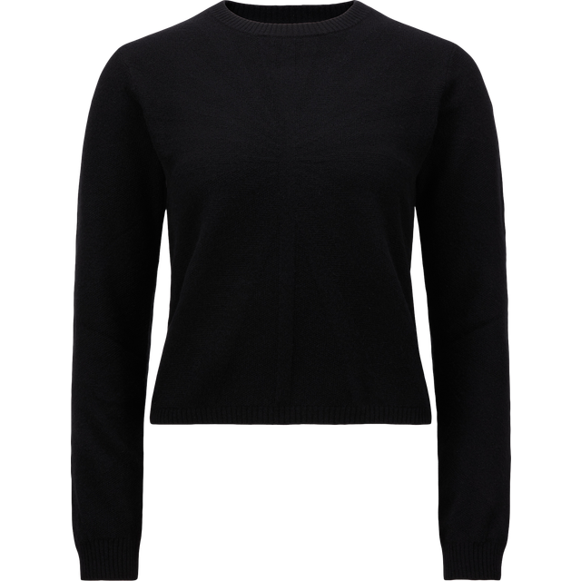 Moncler, Stickade tröjor & koftor, Dam, M, Kashmir, Biker Rundhals Pullover