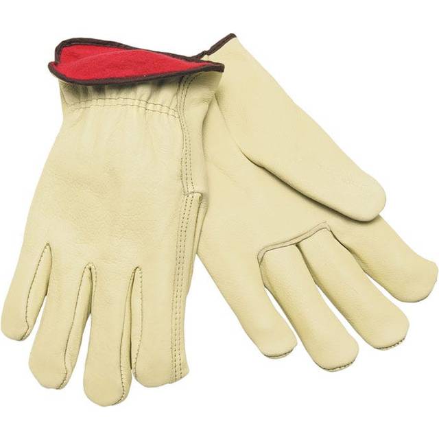 MCR 127-3250XL Premium Grade Leather Insulated Driver Gloves, Cream, X-Large, 12 Pairs