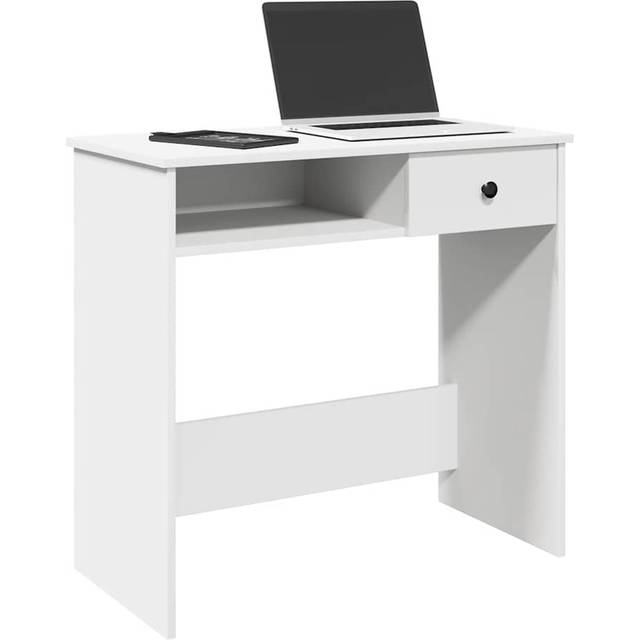 vidaXL Desk White 80x40x75 cm Engineered Wood