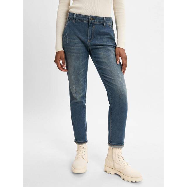 MAC, Skinny Jeans, female, Blue, XS, Green Destroyed Wash Slim-Fit Jeans
