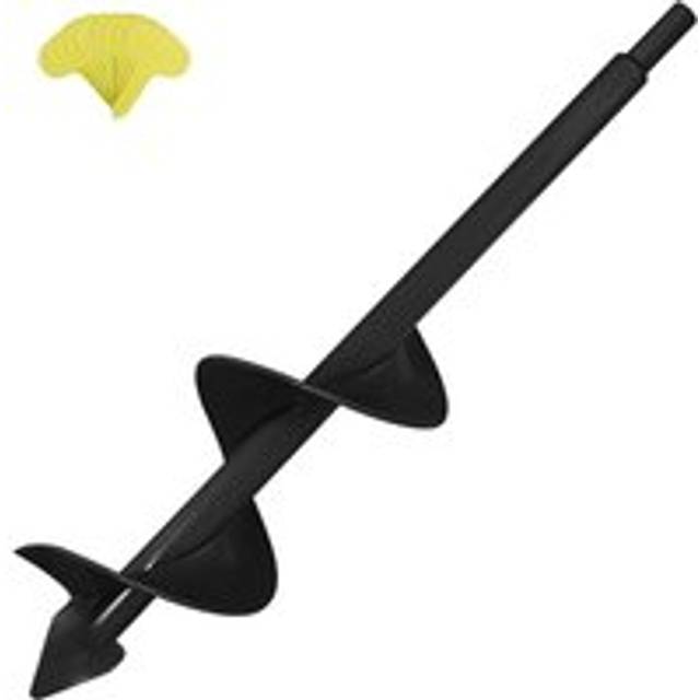 Tlily - 3X12Inch Garden Drill Bit for Planting Solid Shaft Triple-cornered 3/8Inch Hex Drive