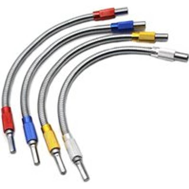 Extension Bit Hexagonal Shank Metal Flex Universal Extension Bit Holder, Flexible Drill Bit Extension, (4 PCS, 4-Color)