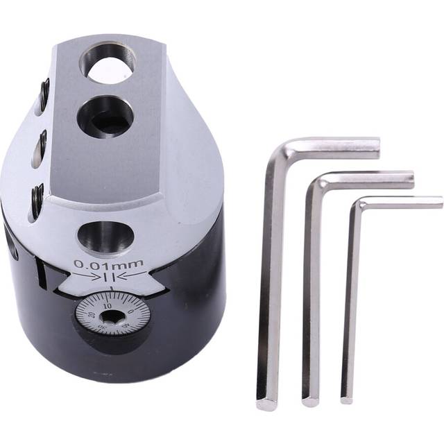 2Inch 50Mm F1 Type Boring 12Mm Lathe Bar Milling Holder For Mt2 Mt3 R8 Shank Machine Tools With Hex Wrenches