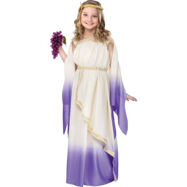 Purple Goddess Girls Costume | Historical Costumes - Purple&#47;White (XL)