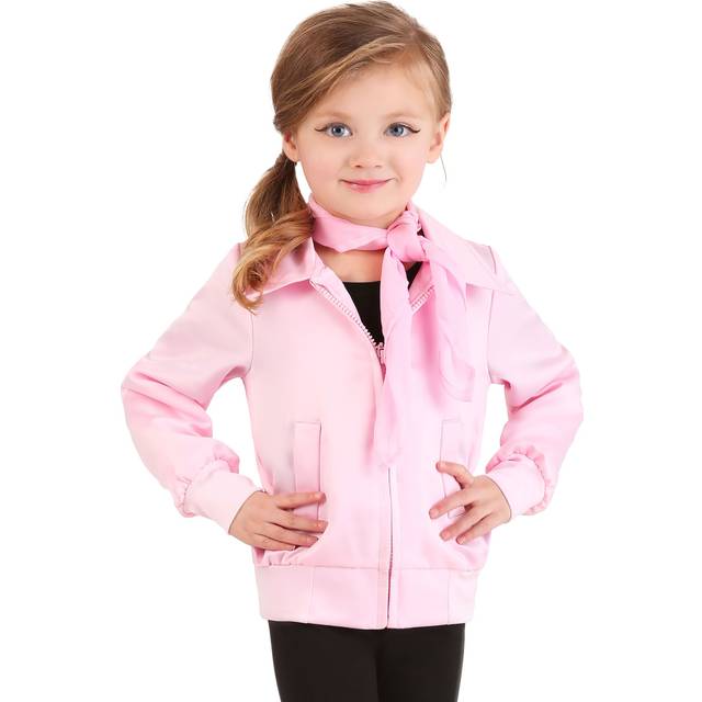 Grease Pink Ladies Toddler's Costume Jacket | Grease Costumes - Black&#47;Pink (4T)