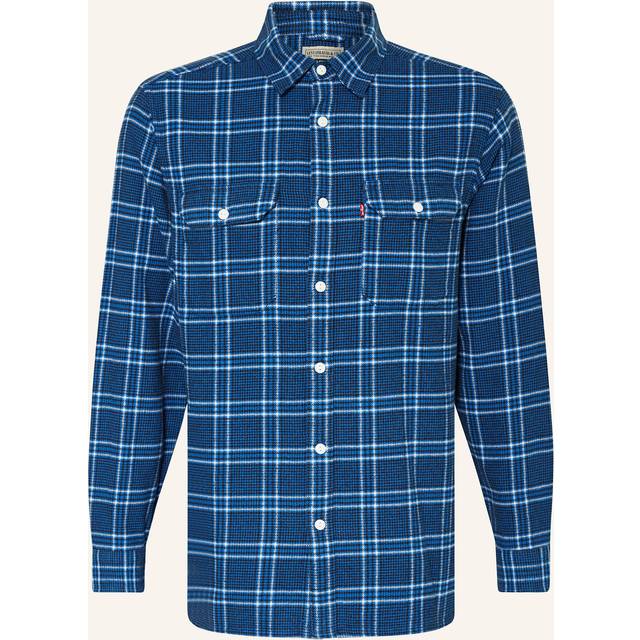 Levi's Jackson Worker Long Sleeve Shirt - Blue, Blue, Size S, Men