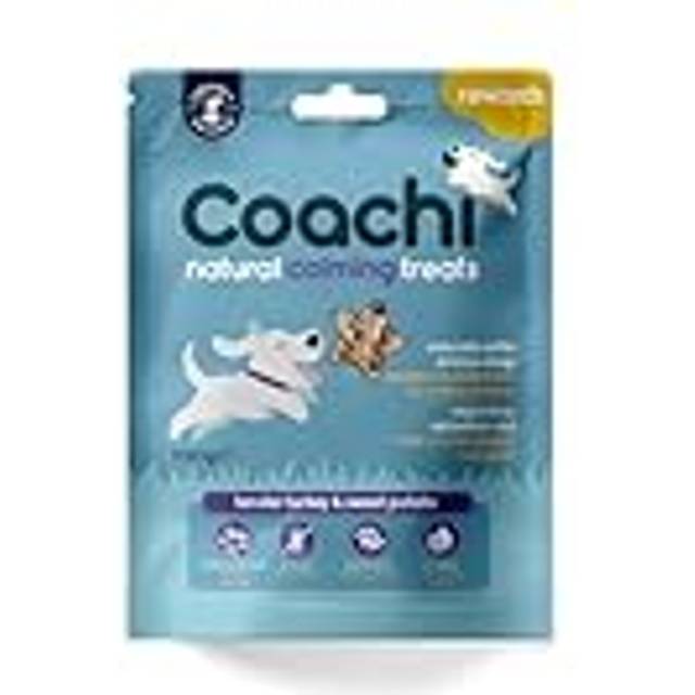 Coachi natural calming treats turkey & sweet potato anxious dogs 100g packs