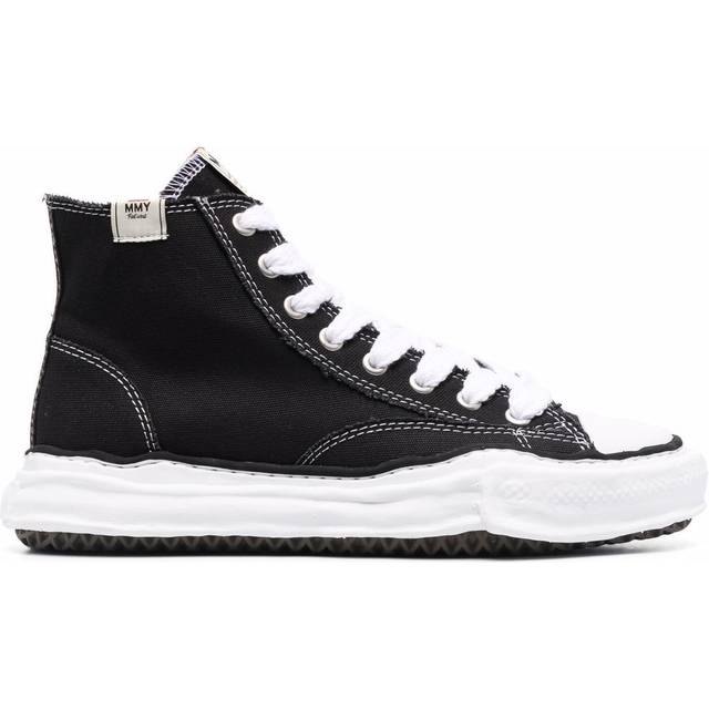 Maison MIHARA YASUHIRO - high-top lace-up sneakers - unisex - Cotton - 42 - Black