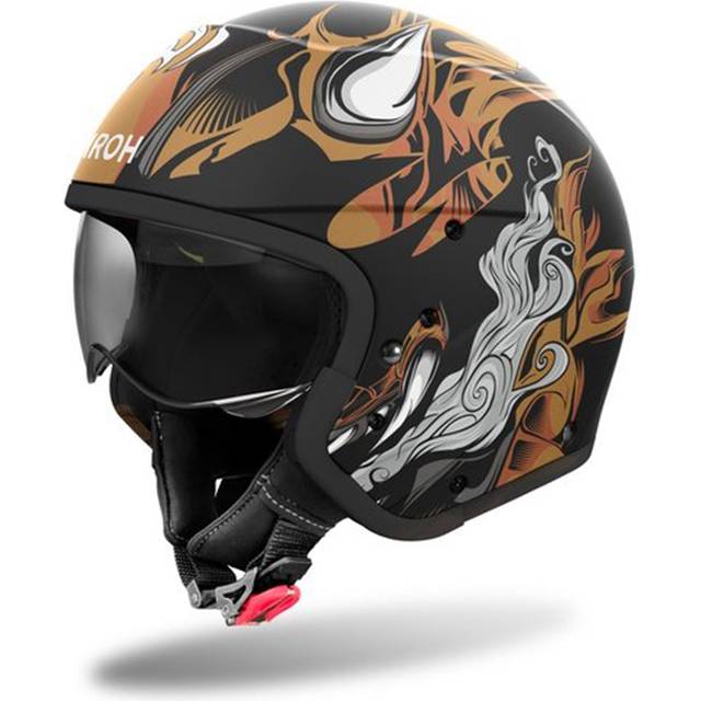 Airoh J 110 Oni, modular helmet , color: Matt Black/Light Brown/Grey , size: XL