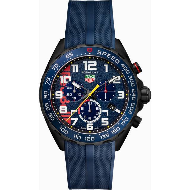 TAG HEUER Formula 1 Chronograph X Oracle Red Bull Racing 43MM Men's Watch CAZ101AZ.FT8090 - Blue - 43 mm