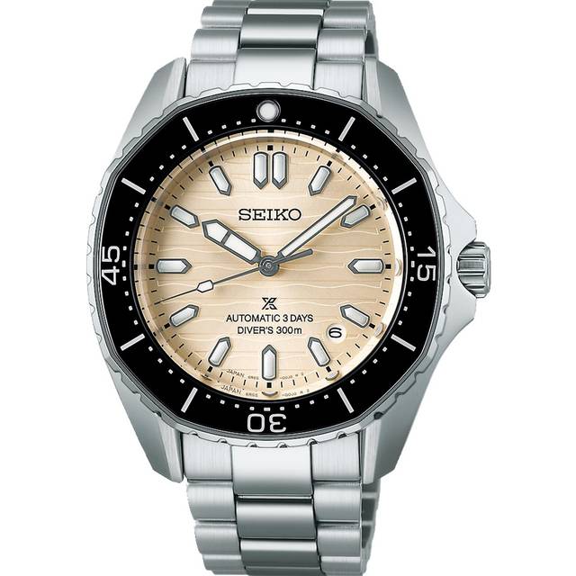 Seiko Prospex Diver Scuba Mechanical Polygonal Pearl White Dial & Stainless Steel Watch