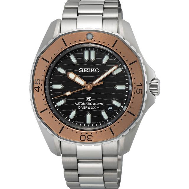 Seiko Prospex Diver Scuba Mechanical Polygonal Ocean Grey & Bronze Tone Bracelet Exclusive Watch