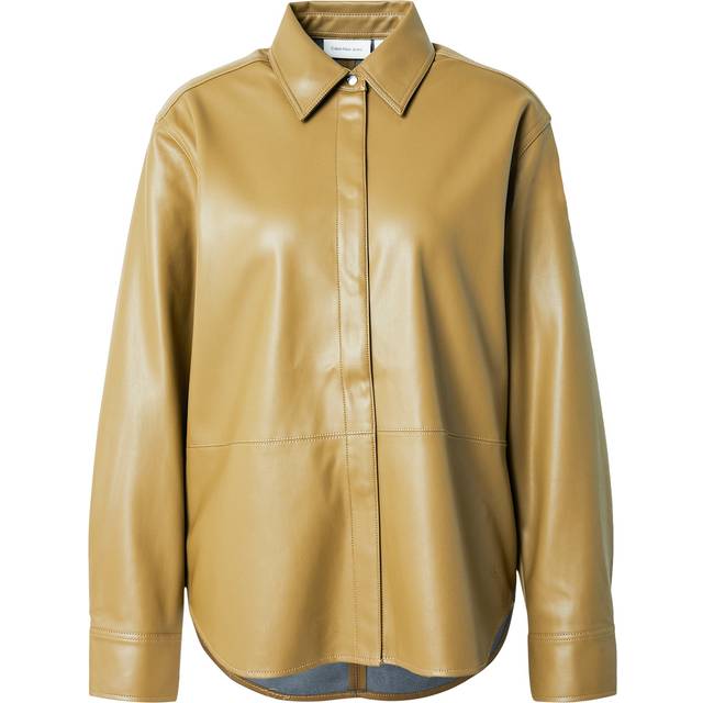Chemise en similicuir - Vert - XL