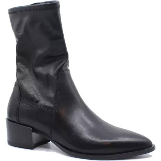 Vagabond marja pointed toe short cowboy womens boot black uk 4 - 9