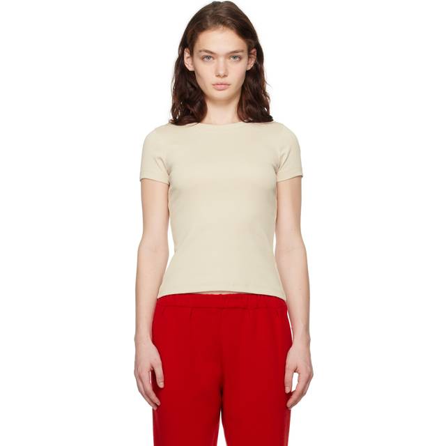 FLORE FLORE Off-White Car Baby T-shirt - Chalk - S