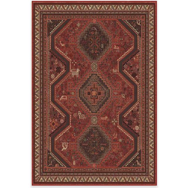 200x290 | Machine Washable Area Rug | Kid & Pet Friendly | Indoor Rugs | Zareen Scarlet Red Flatwoven Rug | Ruggable (200x290)