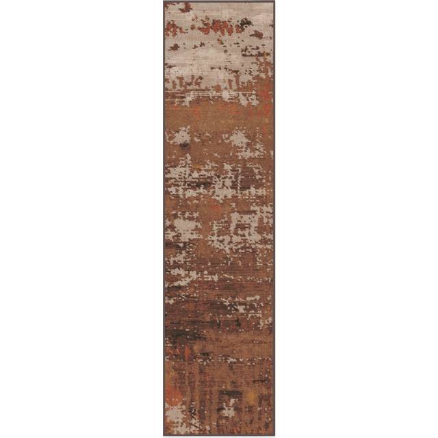 75x305 | Machine Washable Area Rug | Kid & Pet Friendly | Indoor Rugs | Patina Copper Rug Rust | Ruggable (75x305)