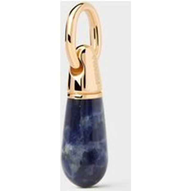 PDPAOLA Gold Plated Sodalite Drop Pendant For Women - blue/gold