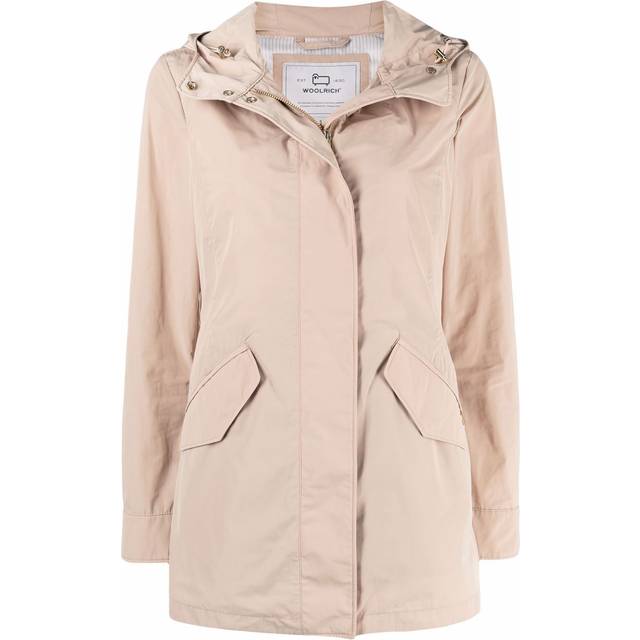 Woolrich - Summer button-front parka coat - women - Polyester/Polyester - XS - Neutrals