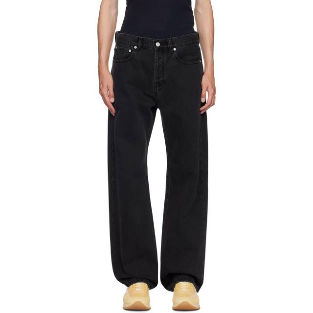 JACQUEMUS Black 'The straight de-Nîmes' Jeans - 990 BLACK - WAIST US 36