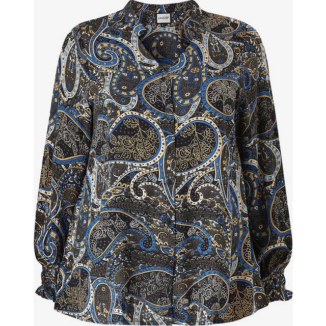 Gozzip - Blus gGhita Blouse Long Sleeve - Blå