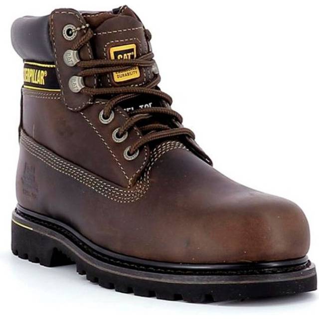 'Holton' Leather Safety Boots - Brown - 10