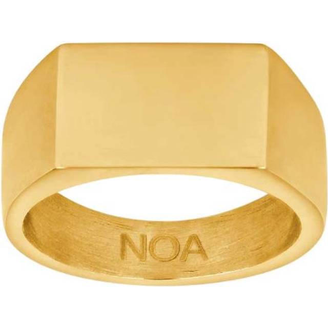 SON of NOA SON Stålring Guldplätterad platta Storlek 64
