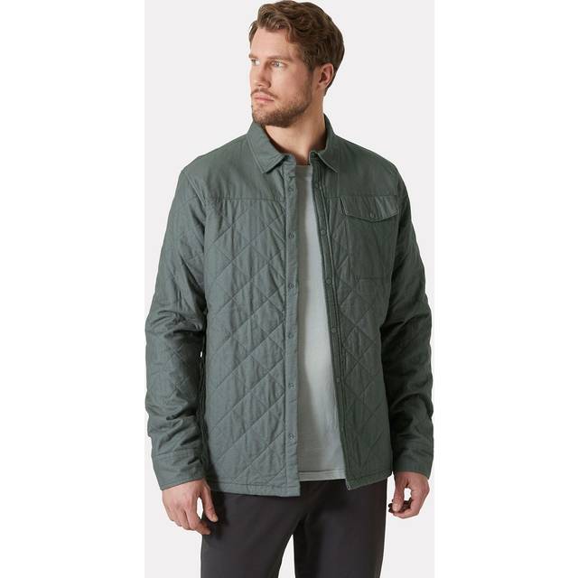 Helly Hansen Herr Isfjord Fodrad Shortjacka Gr&#xF6;n M - Grey Cactus Gr&#xF6;n